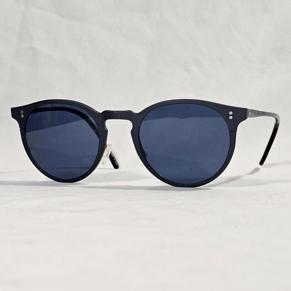 Oliver Peoples Elias Sunglasses Blue Metal Frames 49-22-145